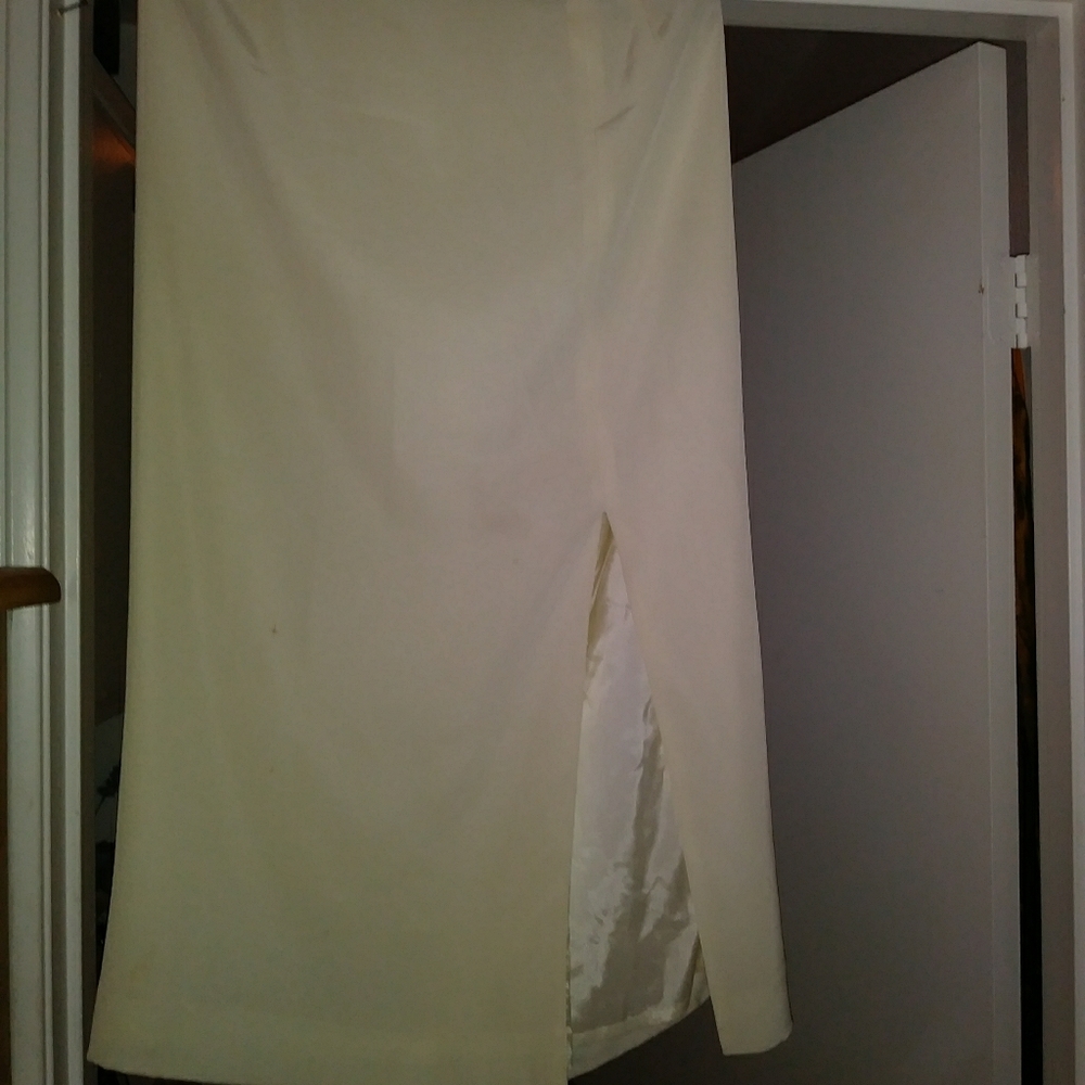 Designer Liz Elana Cream colored Suit